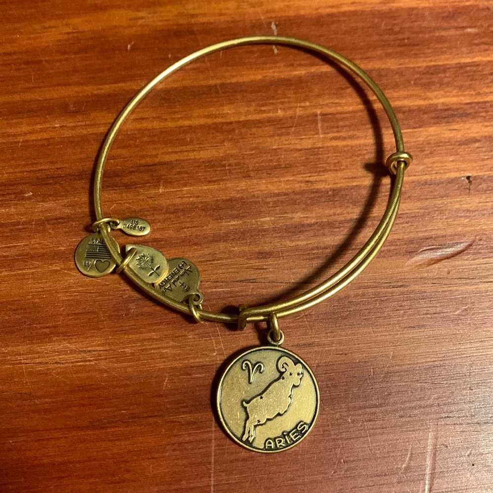 Alex and Ani Gold Aries Bracket